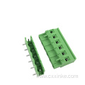 7.62MM pitch side vertical terminal male and female connector angle